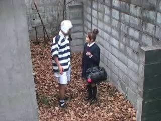 Japanese Schoolgirl gets F***** in the Woods while on Campus