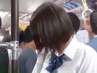 Nippon teen got fucked by heartless maniac on public bus in Tokyo XXX tour!