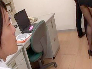 Horny Milf in Nylons Gets Fucked and Punished by her Coworkers in the Office, Tokyo.