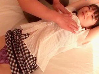 Japanese slut wants her man to rub her body with kinky touch