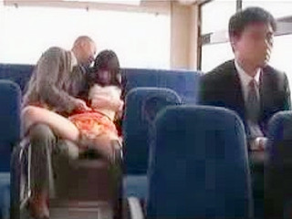 Pornstar from Tokyo Gets Fucked by Old Man in Public Bus in Nippon