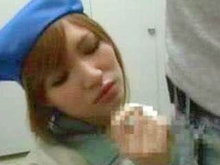 Japanese Toilet Cleaner Gets Surprised by a Hot XXX Scene during Work in Tokyo