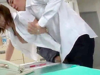 Nippon Office Porn with Masked Colleague Fucking on Sex Toy!