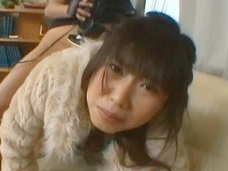 Nippon teen fucked in fur, Rin Satomi screams 'XXX'