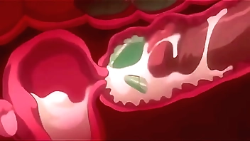 Student president's first kiss is getting hentai face fucked