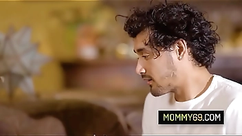 Busty stepmother RayVeness rough sex with stepson