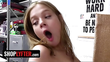 LPO Strips Poor Shoplifter & Fingers Her Pussy With The Excuse Of Searching For More Hidden Goods